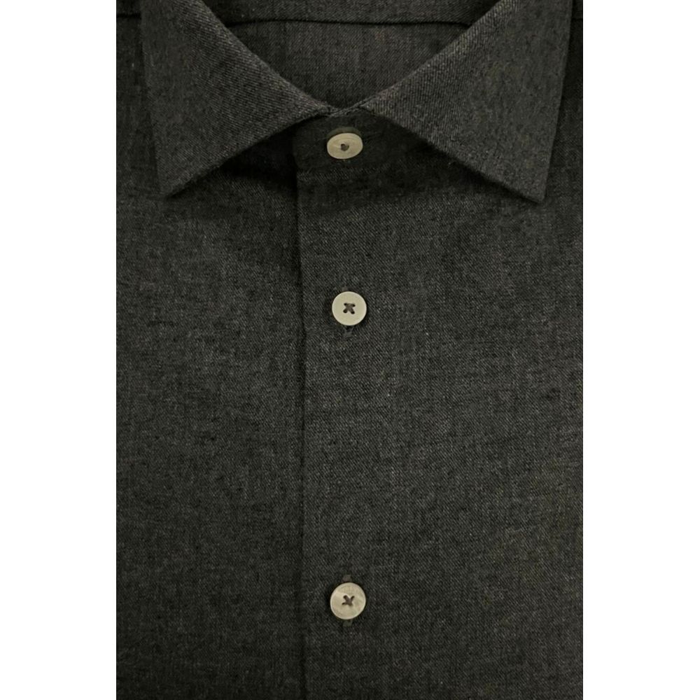 Men’s Baldinini Trend Gray Cotton Men Shirt