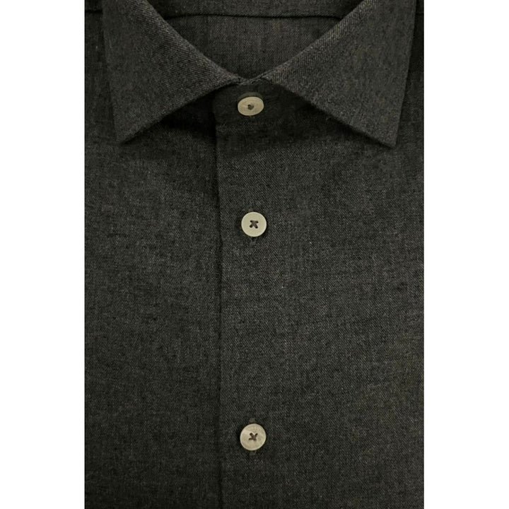 Men’s Baldinini Trend Gray Cotton Men Shirt