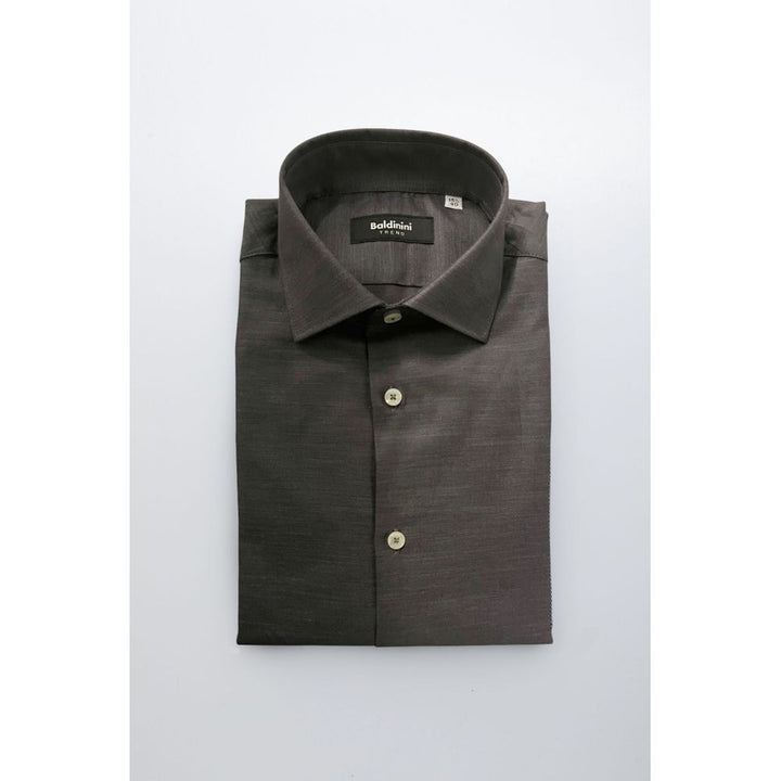 Men’s Baldinini Trend Gray Cotton Men Shirt