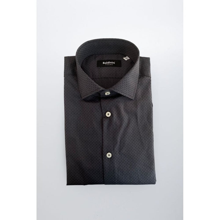Men’s Baldinini Trend Gray Cotton Men Shirt