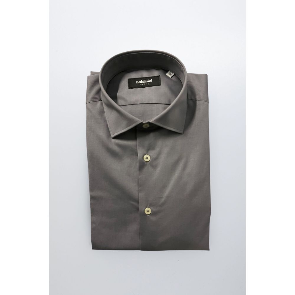 Men’s Baldinini Trend Gray Cotton Men Shirt