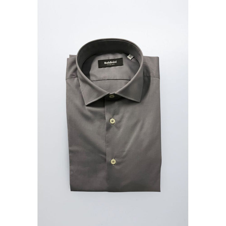 Men’s Baldinini Trend Gray Cotton Men Shirt