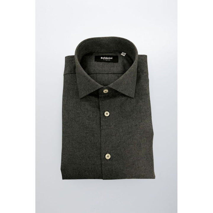 Men’s Baldinini Trend Gray Cotton Men Shirt