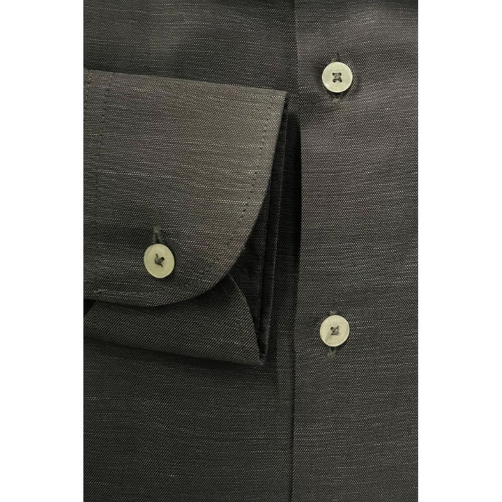 Men’s Baldinini Trend Gray Cotton Men Shirt