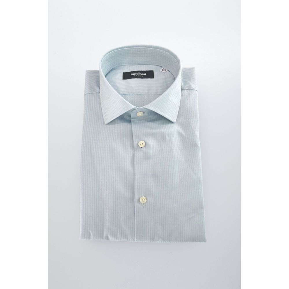 Men’s Baldinini Trend Light Blue Cotton Men Shirt