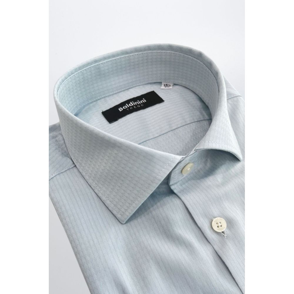 Men’s Baldinini Trend Light Blue Cotton Men Shirt