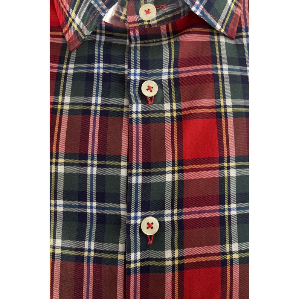 Baldinini Trend Multicolor Cotton Men Shirt