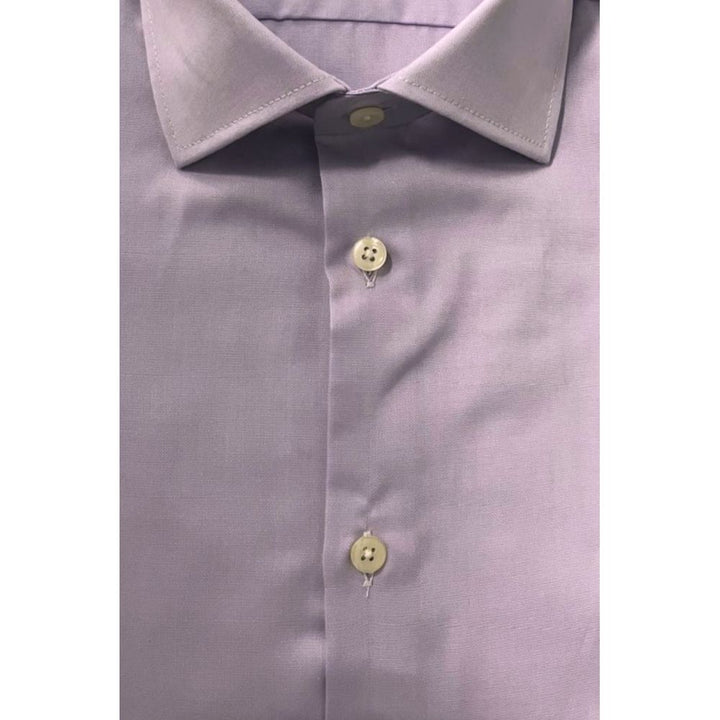 Men’s Baldinini Trend Purple Cotton Men Shirt