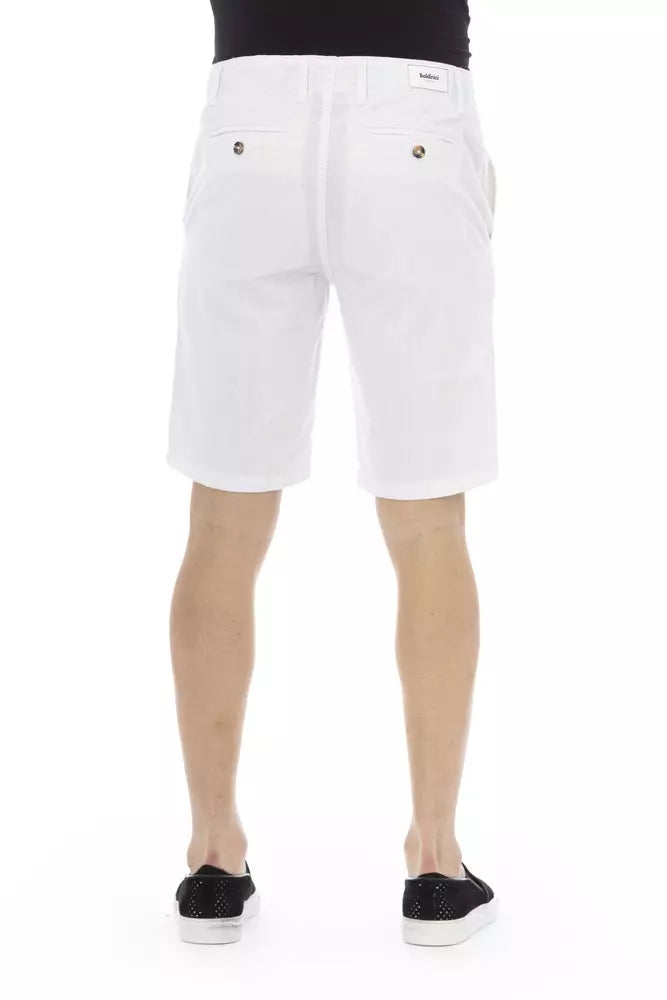 Men’s Baldinini Trend White Cotton Men Bermuda Short