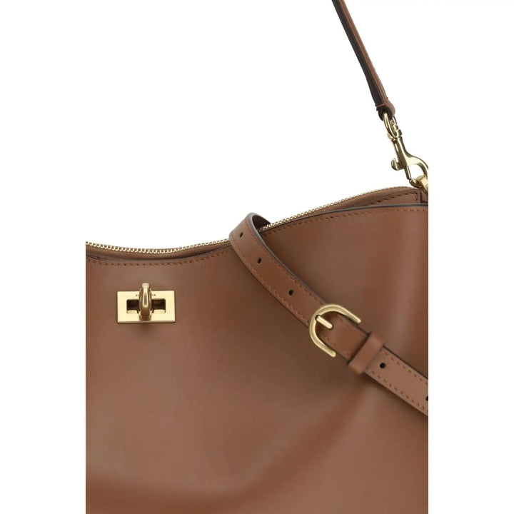 Men’s Balenciaga Beige Calf Leather Bos Taurus Shoulder Bag