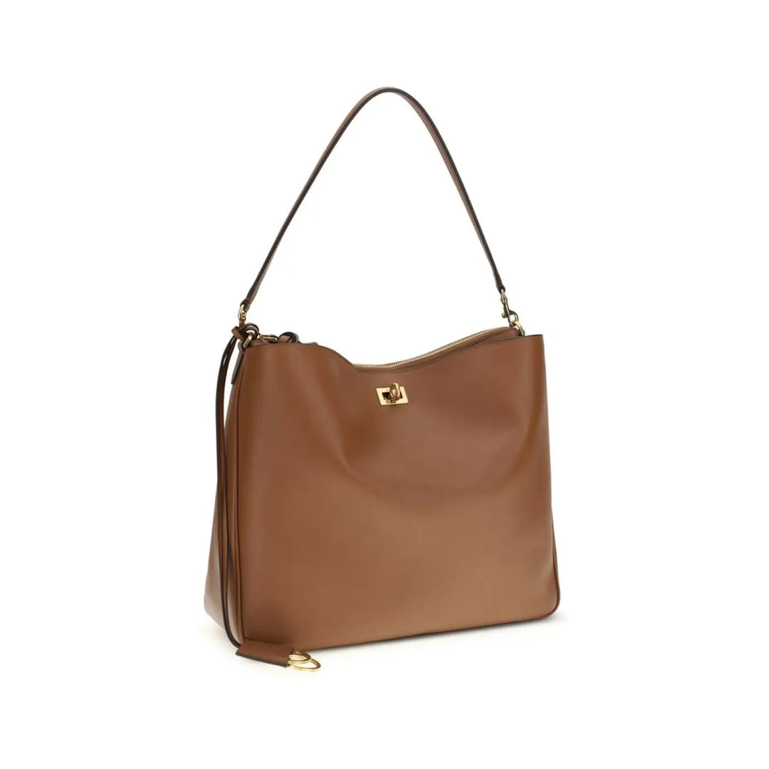 Men’s Balenciaga Beige Calf Leather Bos Taurus Shoulder Bag
