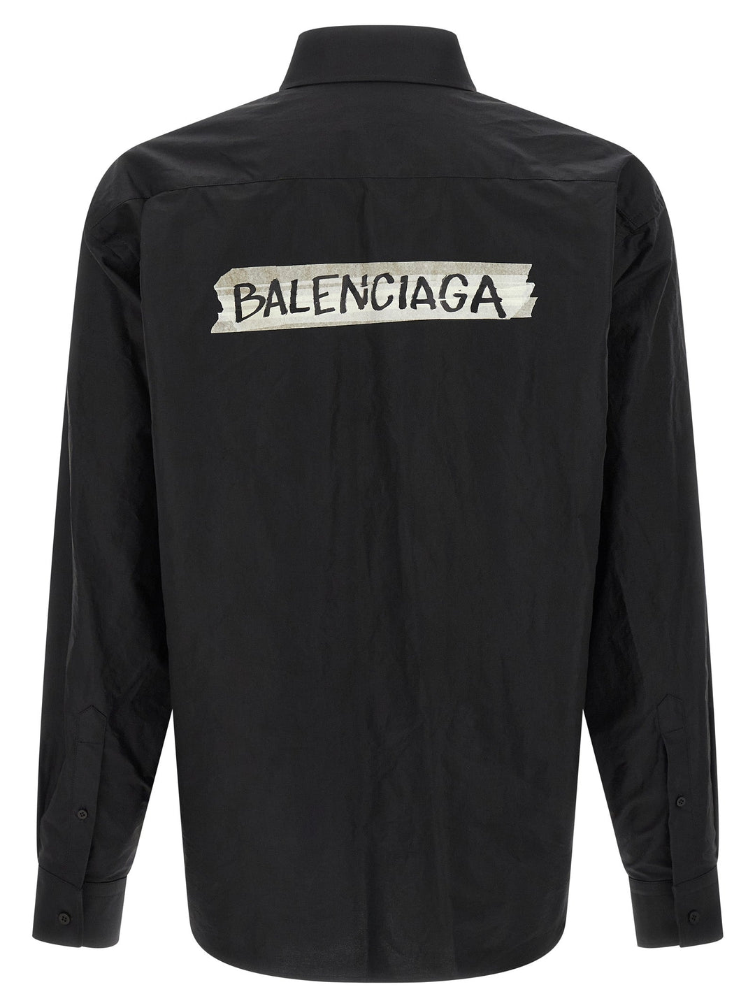 Balenciaga Black Cotton Blouse
