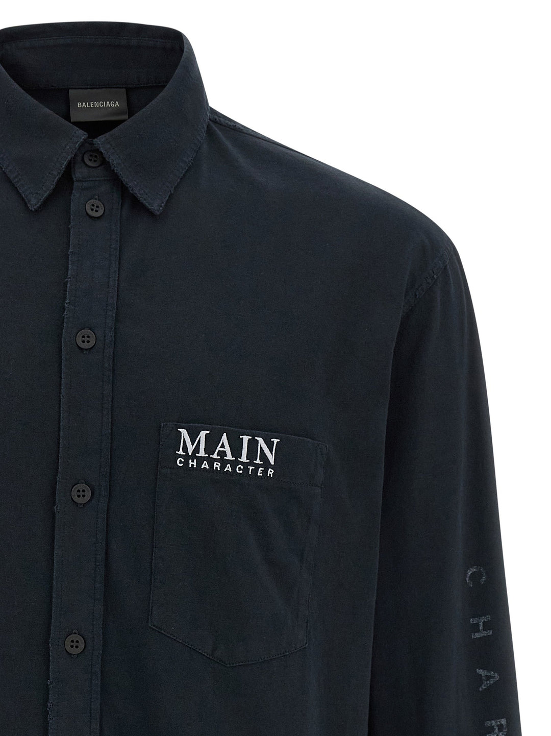 Balenciaga Black Cotton Blouse