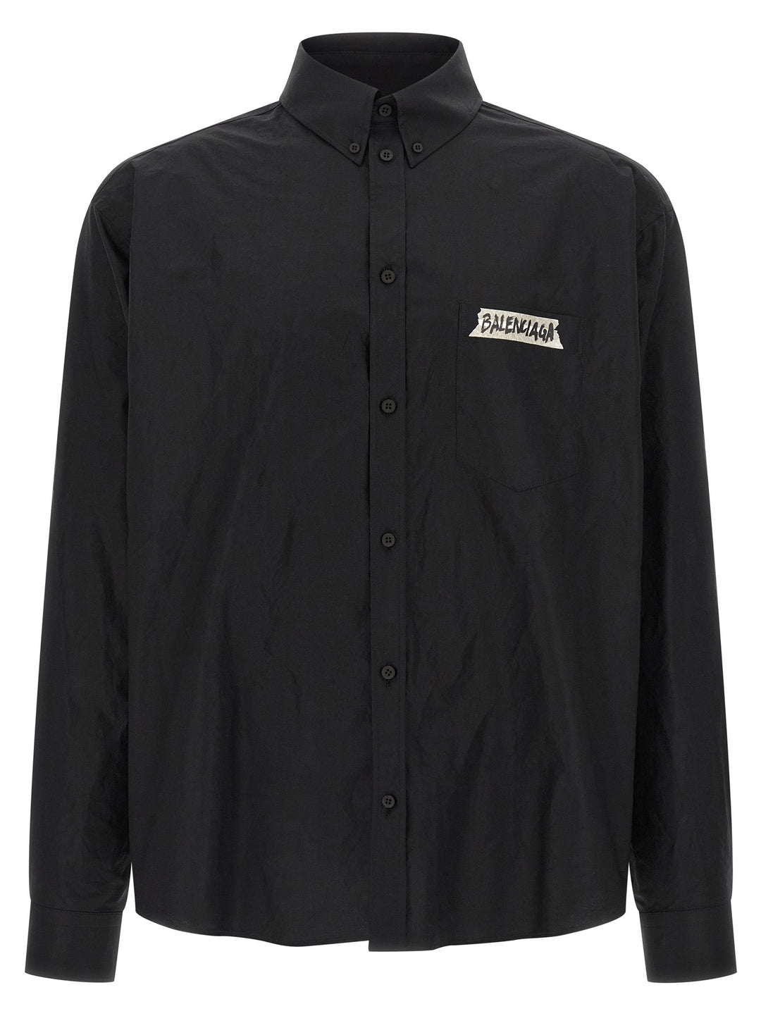 Balenciaga Black Cotton Blouse