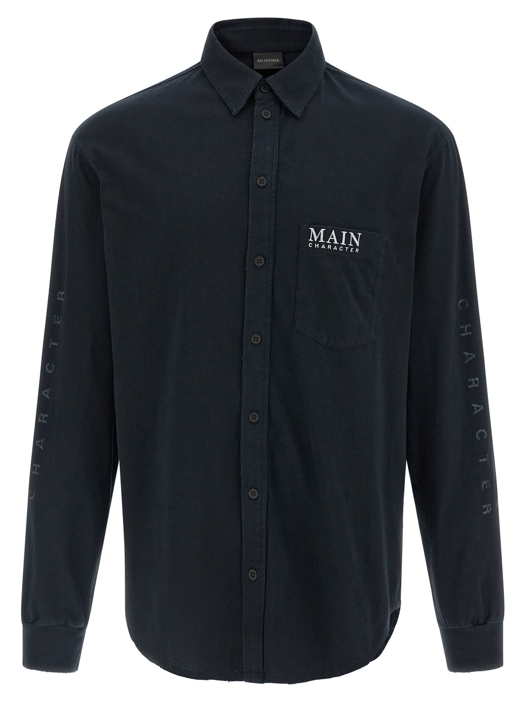 Balenciaga Black Cotton Blouse