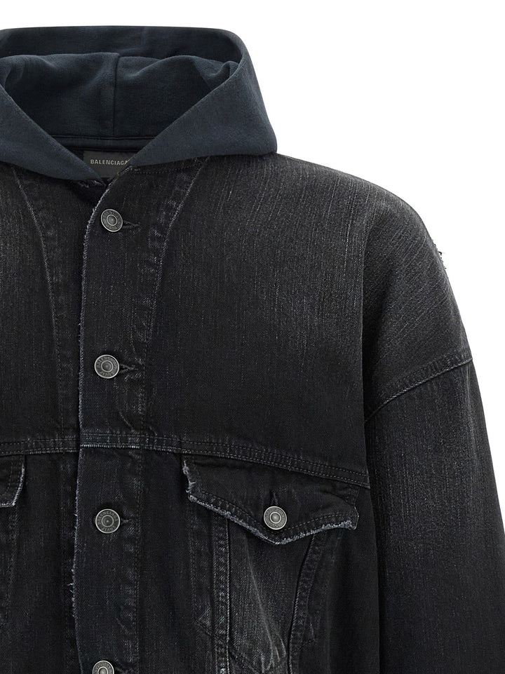 Men’s Balenciaga Black Cotton Denim Jacket