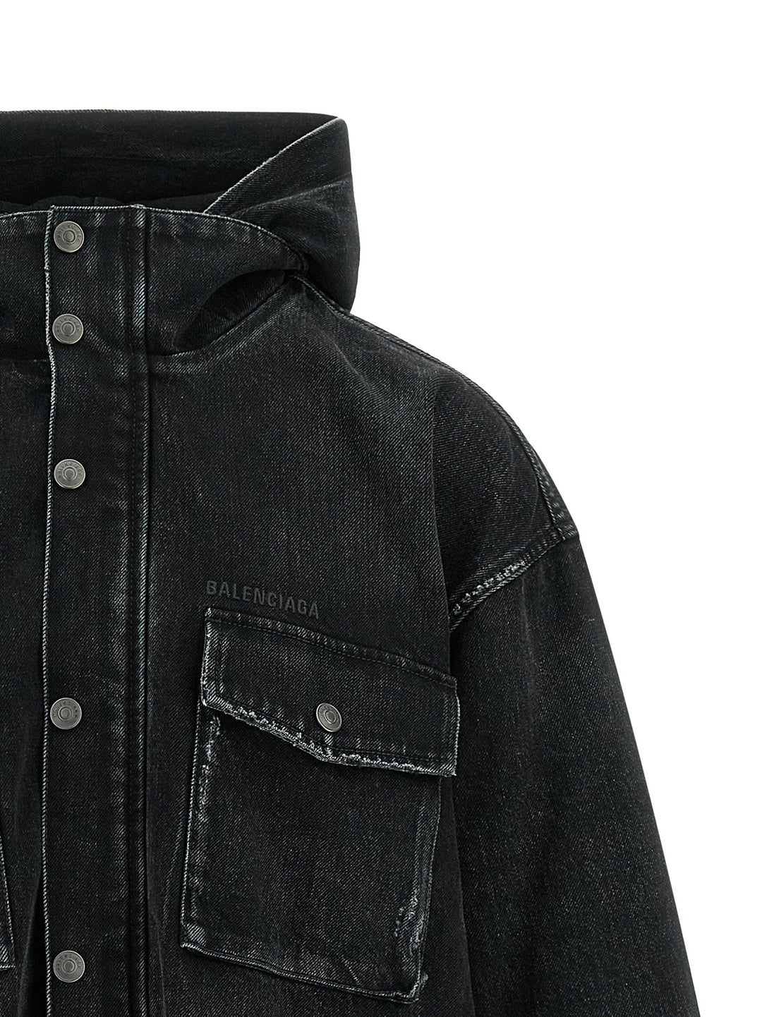 Men’s Balenciaga Black Cotton Denim Jacket