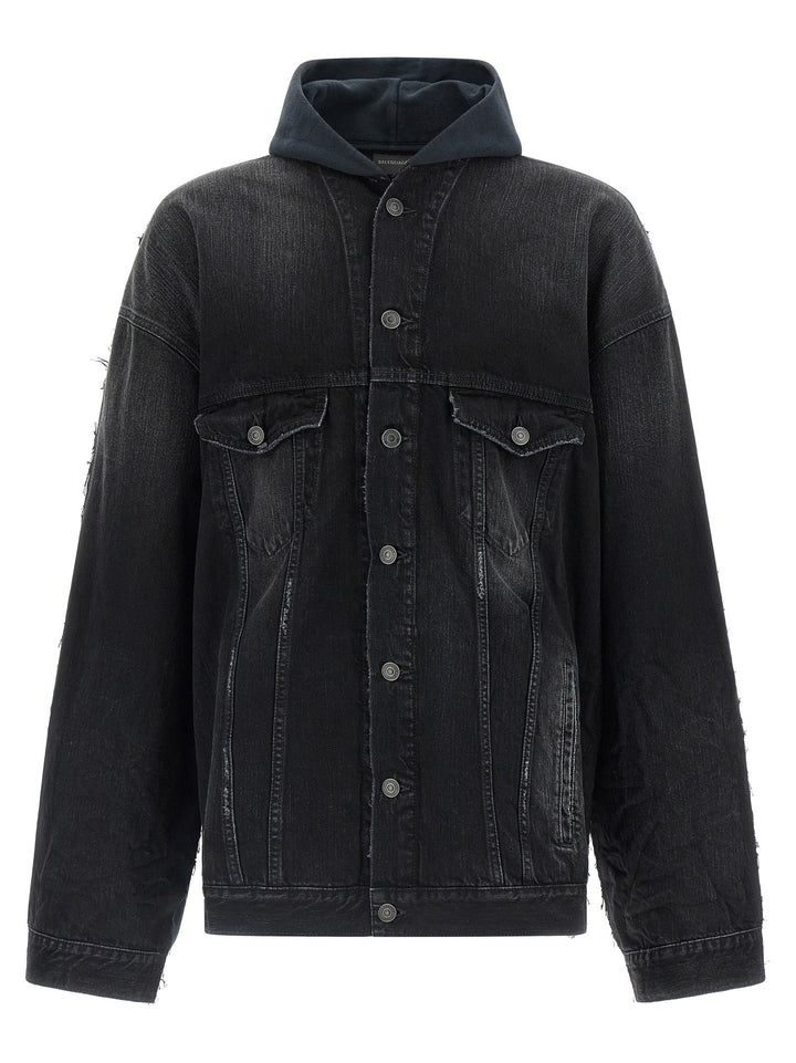 Men’s Balenciaga Black Cotton Denim Jacket