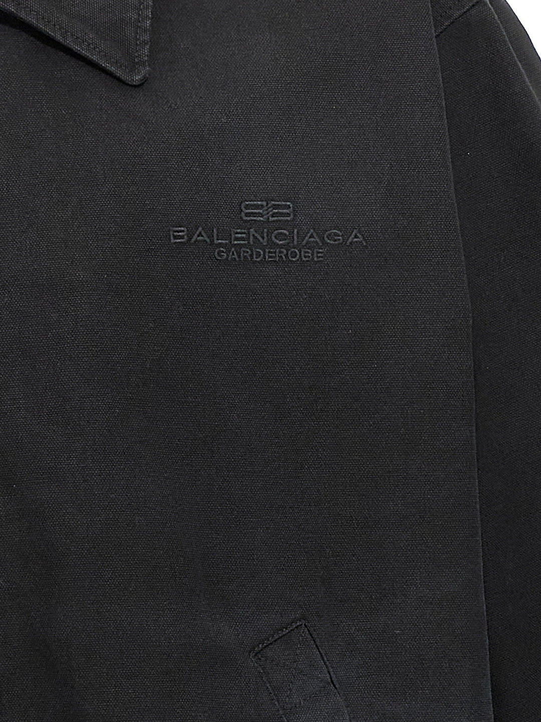 Men’s Balenciaga Black Cotton Full-length Jacket