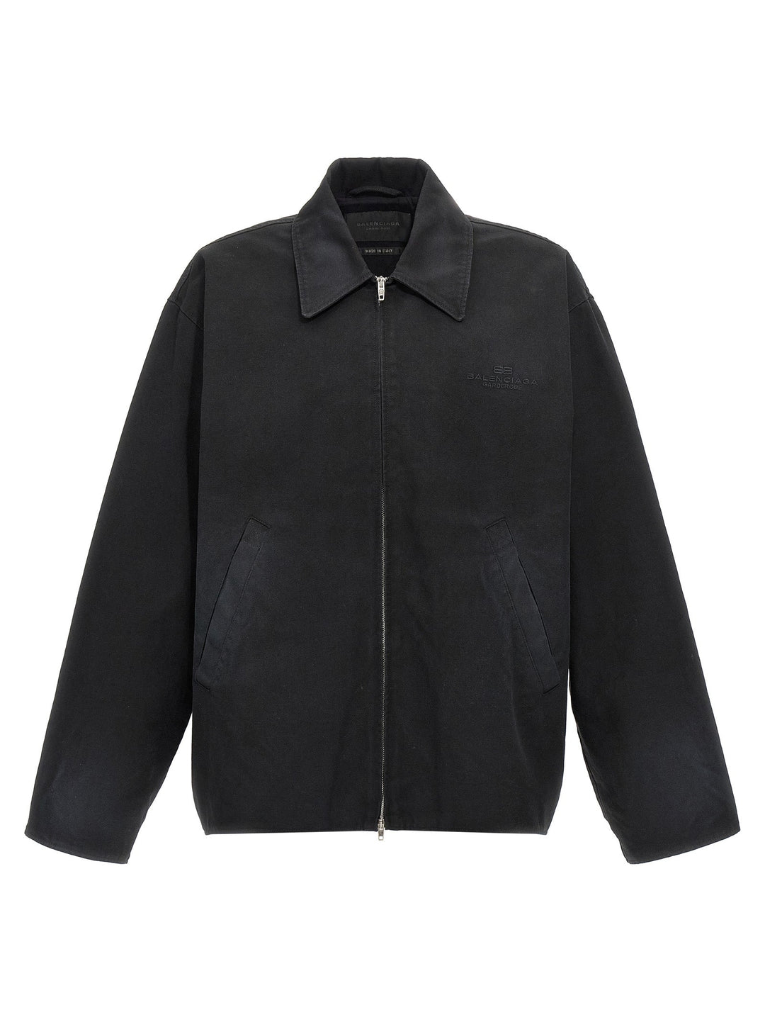 Men’s Balenciaga Black Cotton Full-length Jacket