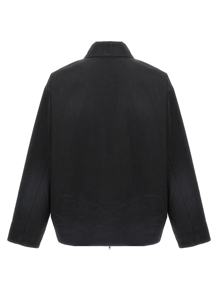 Men’s Balenciaga Black Cotton Full-length Jacket
