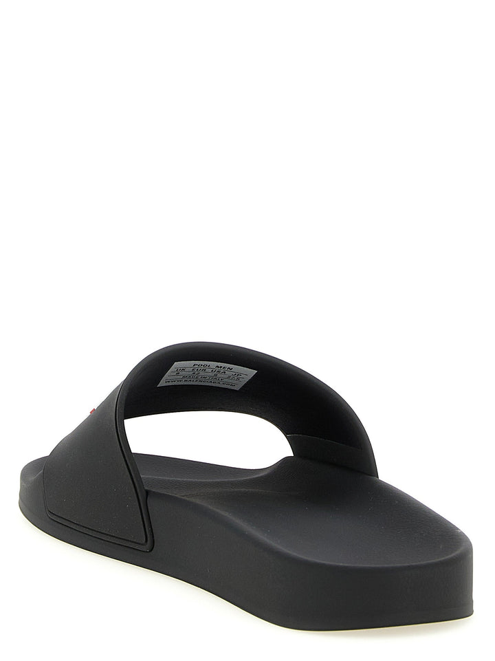 Men’s Balenciaga Black Plastic Slides
