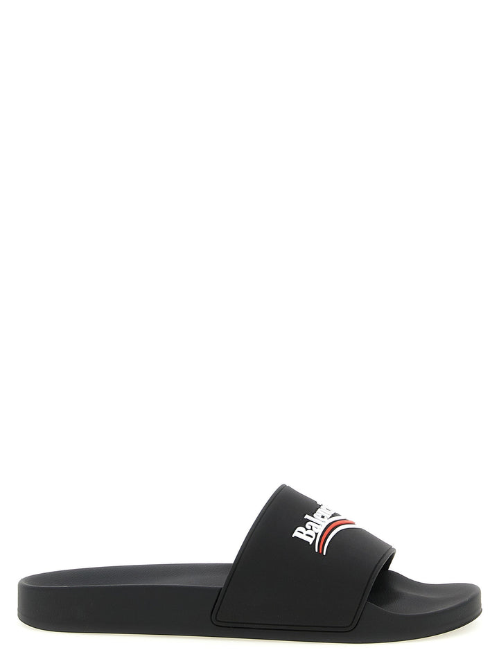 Men’s Balenciaga Black Plastic Slides
