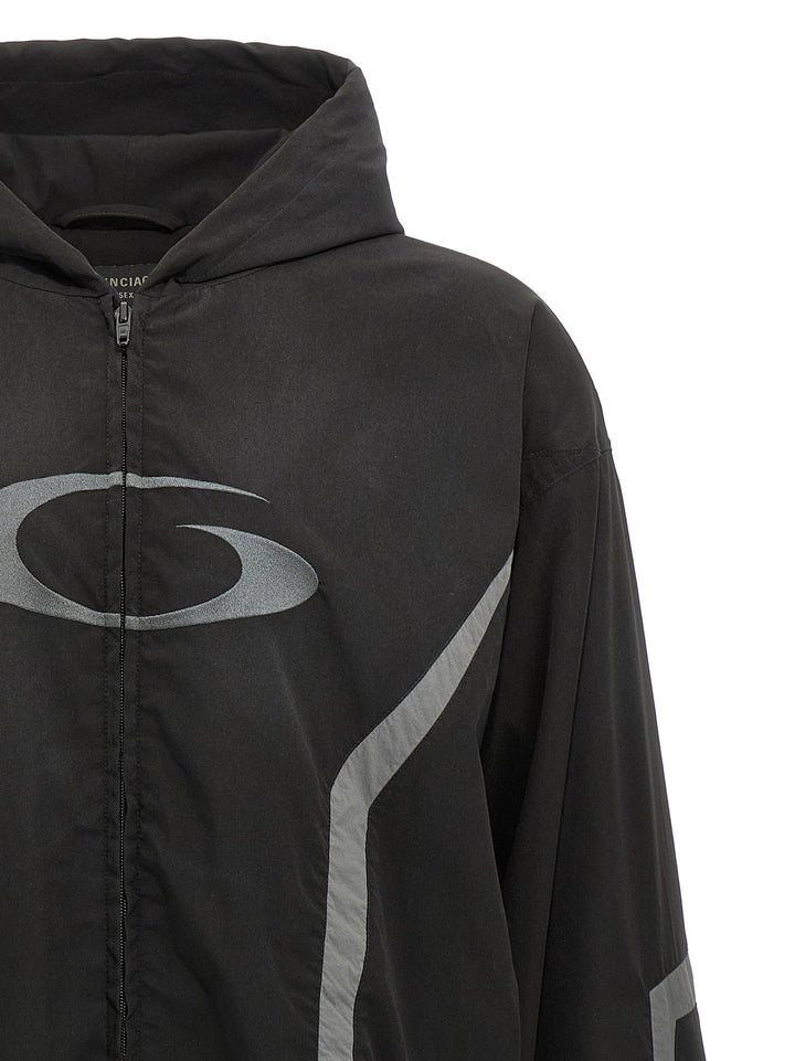 Men’s Balenciaga Black Polyester Shell Jacket