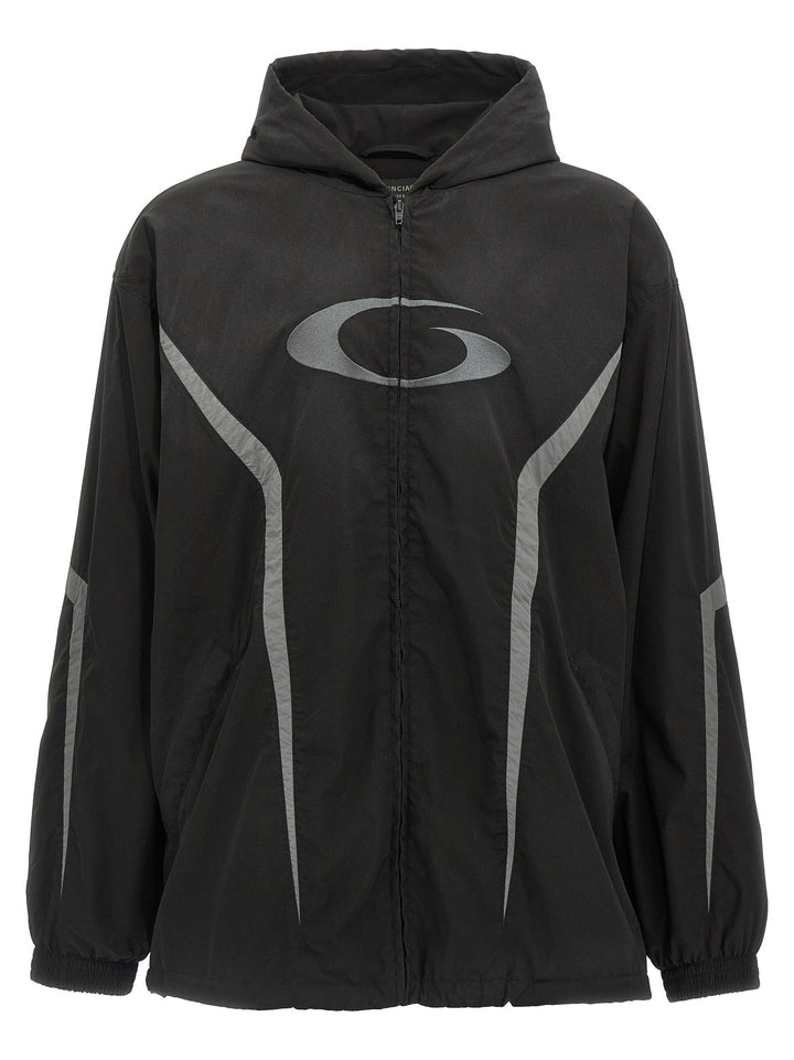 Men’s Balenciaga Black Polyester Shell Jacket