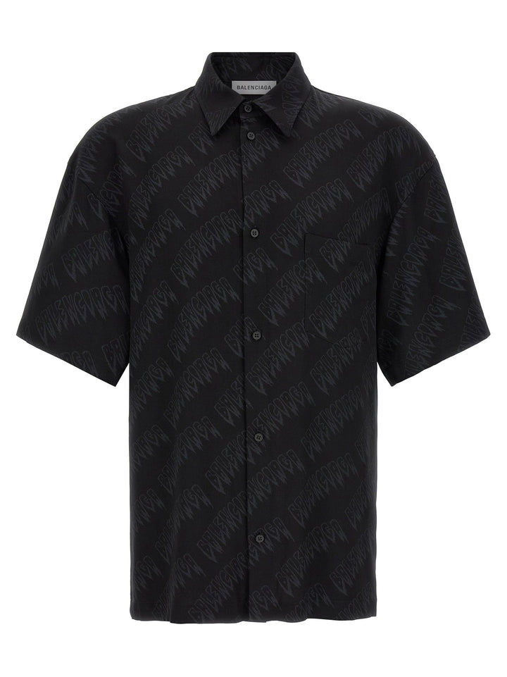 Balenciaga Black Viscose Blouse