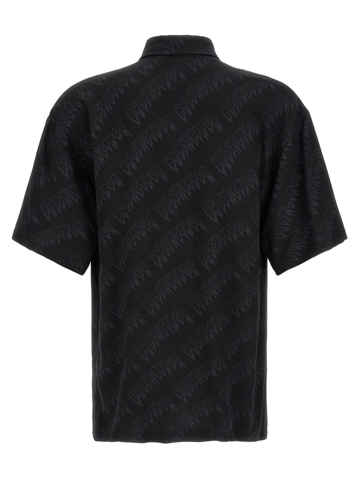 Balenciaga Black Viscose Blouse