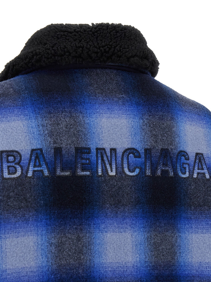 Men’s Balenciaga Blue Virgin Wool Bomber