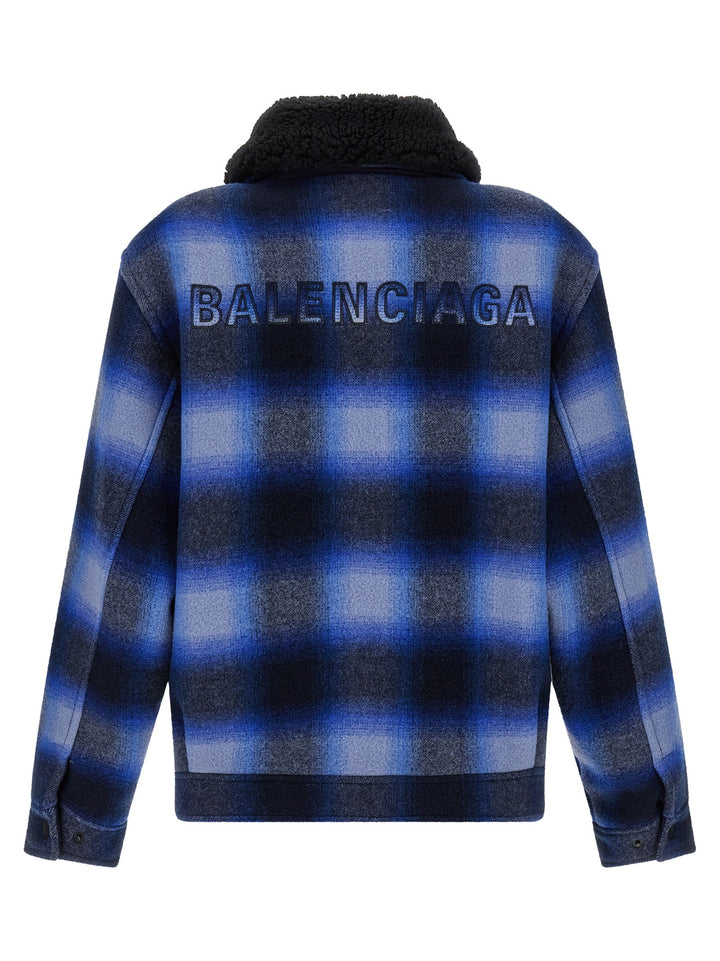 Men’s Balenciaga Blue Virgin Wool Bomber