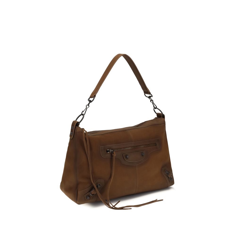 Men’s Balenciaga Brown Lamb Ovis Aries Shoulder Bag