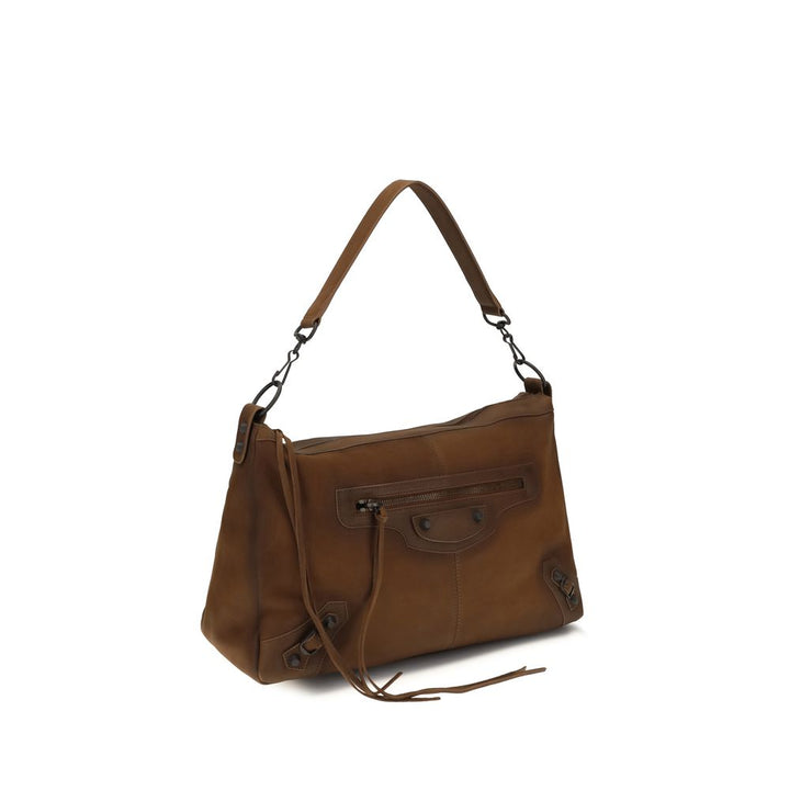 Men’s Balenciaga Brown Lamb Ovis Aries Shoulder Bag