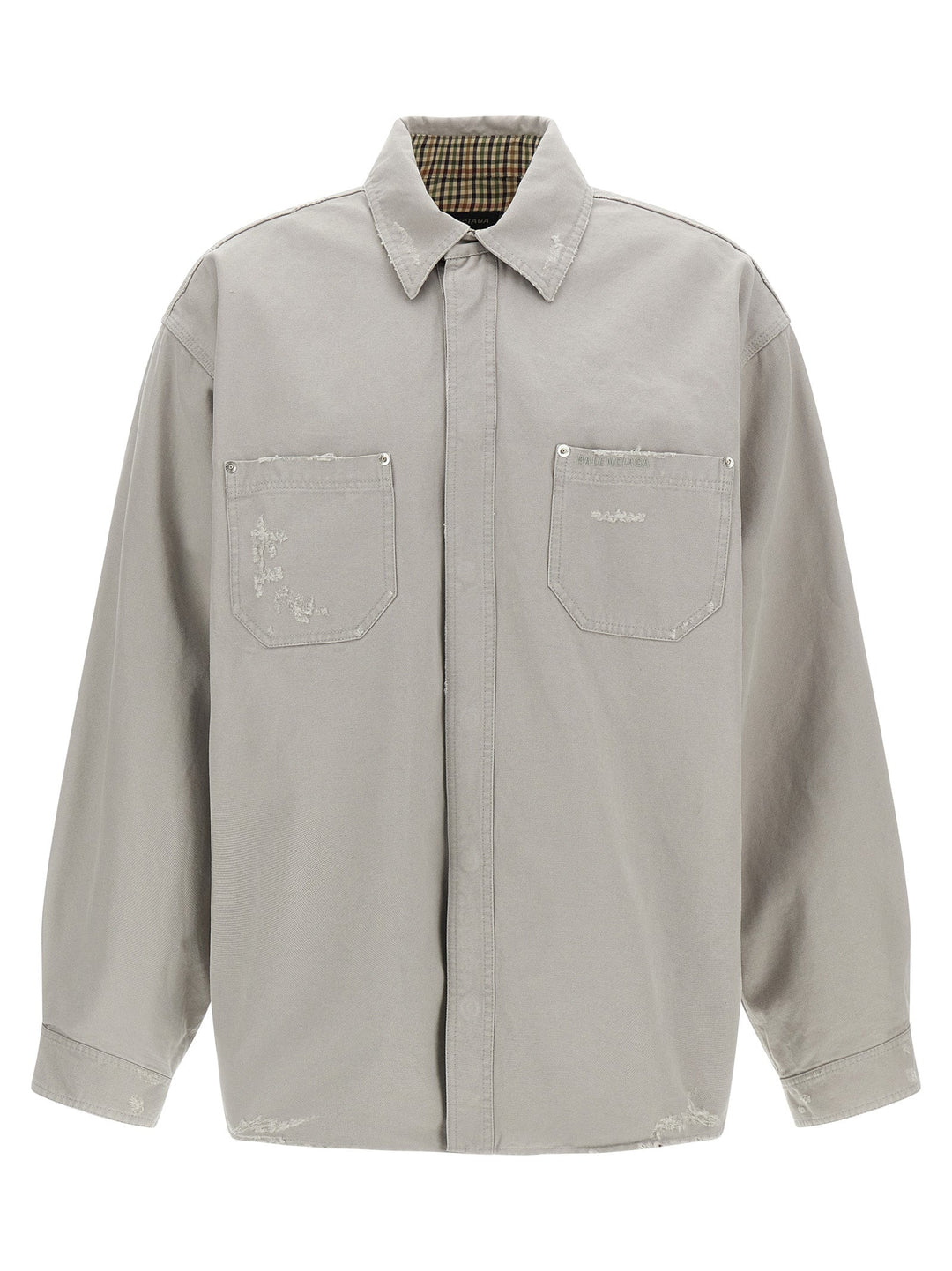 Balenciaga Gray Cotton Blouse