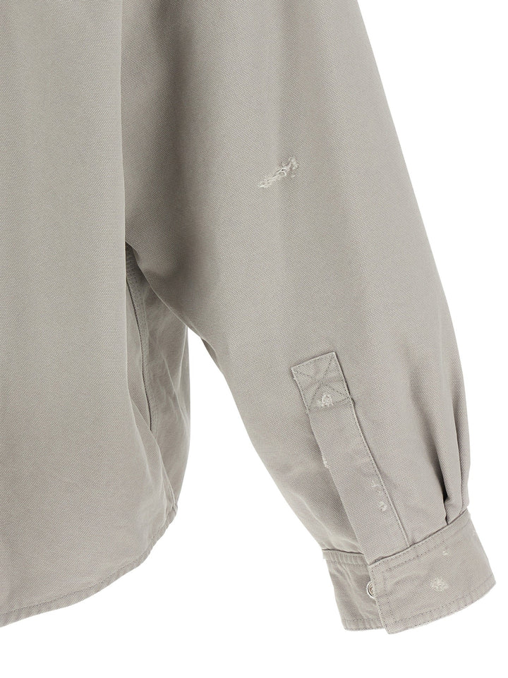 Balenciaga Gray Cotton Blouse