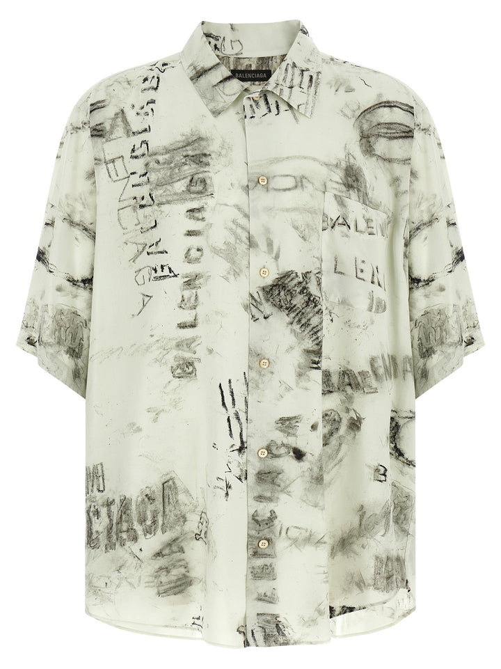 Balenciaga Gray Viscose Blouse