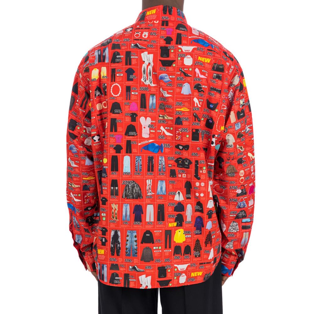 Balenciaga Multicolor Cotton Dress Shirt