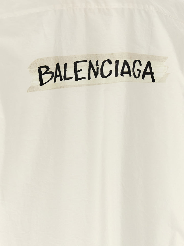 Balenciaga White Cotton Blouse