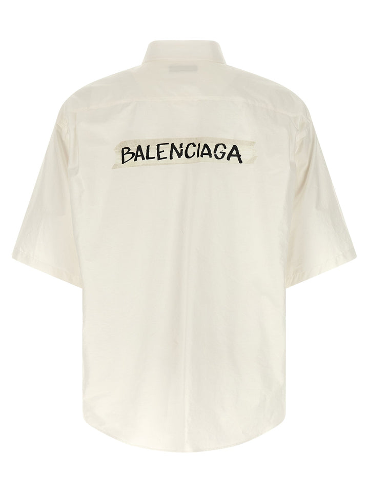 Balenciaga White Cotton Blouse