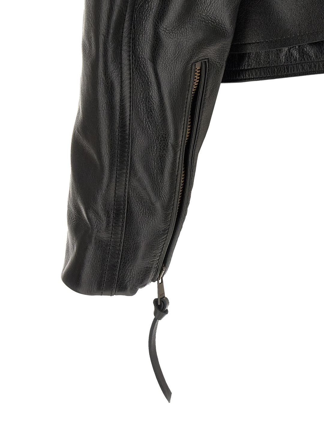 Men’s Balmain Black Calfskin Leather Jacket