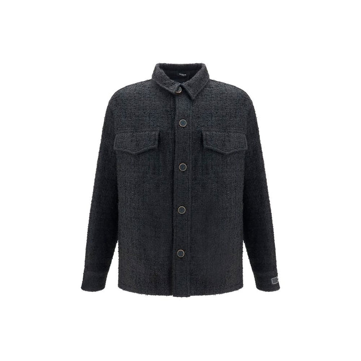 Men’s Balmain Black Cotton Shell Jacket