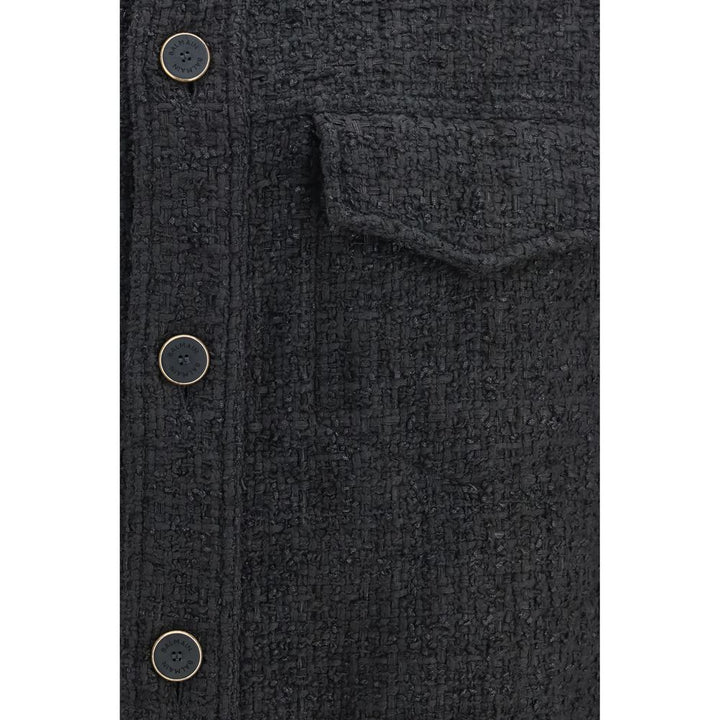 Men’s Balmain Black Cotton Shell Jacket