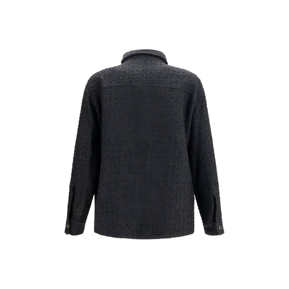 Men’s Balmain Black Cotton Shell Jacket