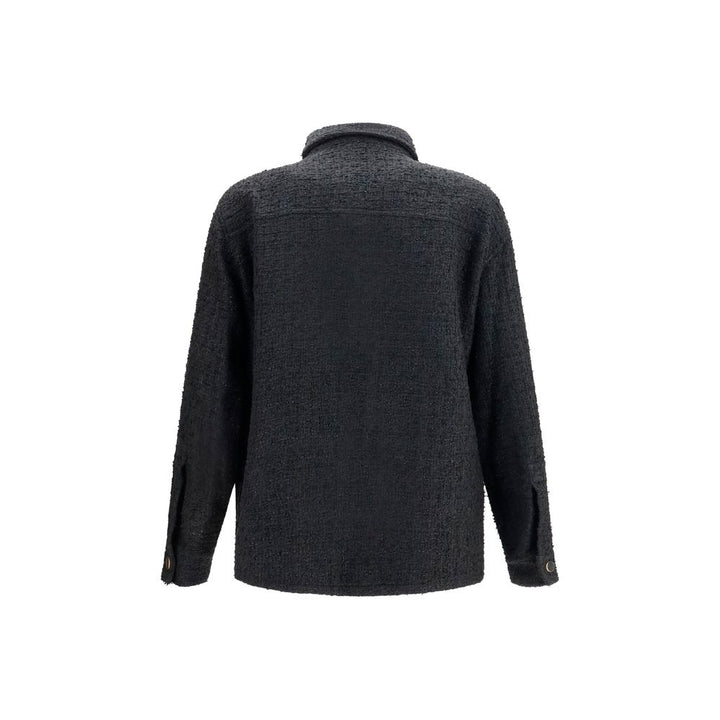 Men’s Balmain Black Cotton Shell Jacket