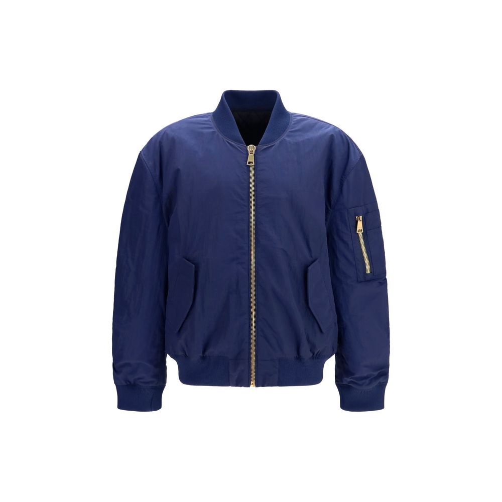 Men’s Balmain Blue Polyamide Bomber