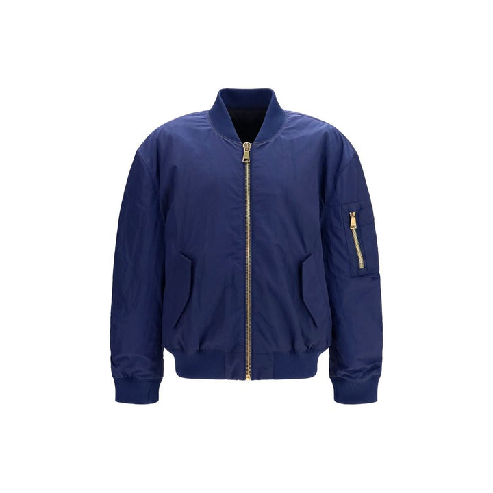 Men’s Balmain Blue Polyamide Bomber