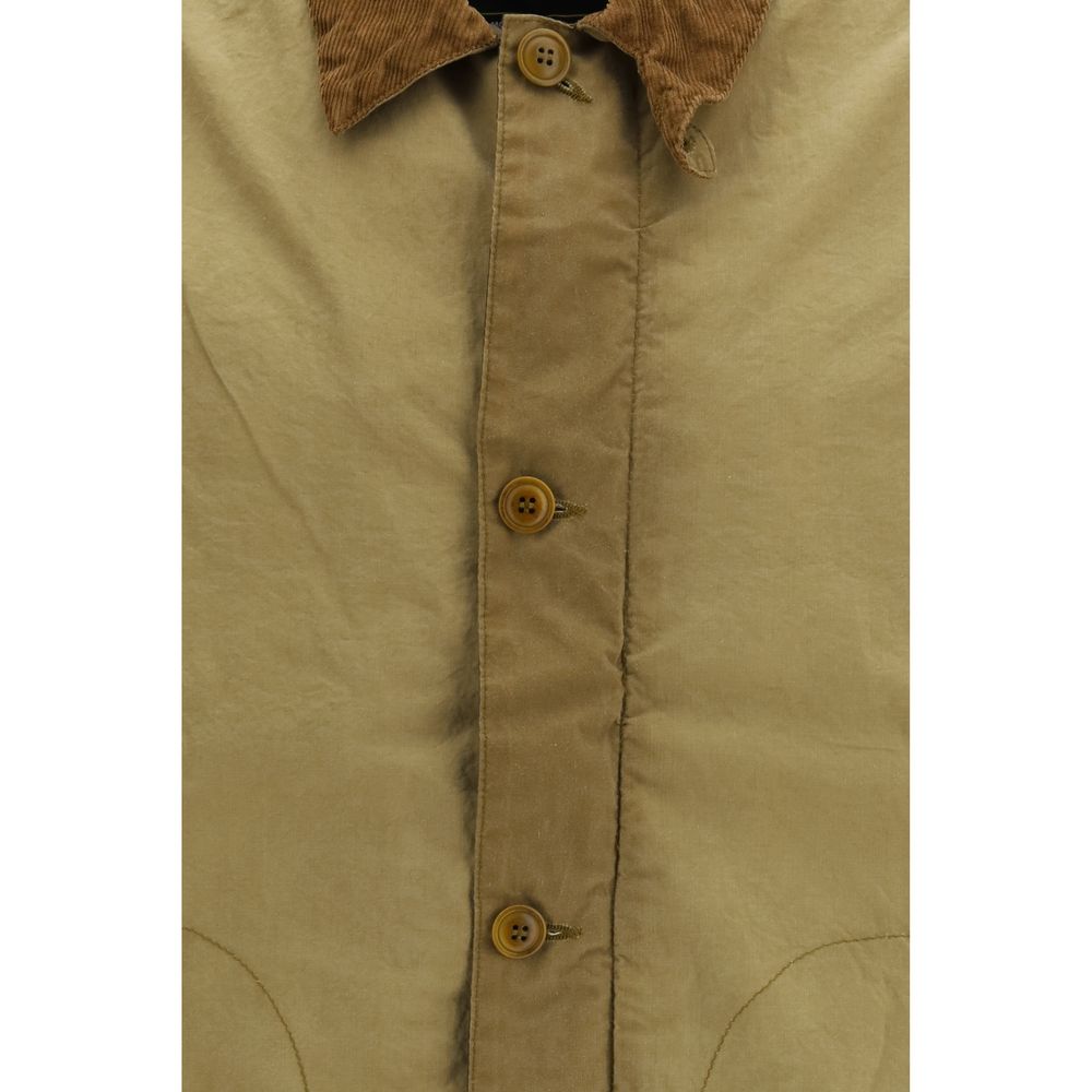 Men’s Barbour International Beige Cotton Coat