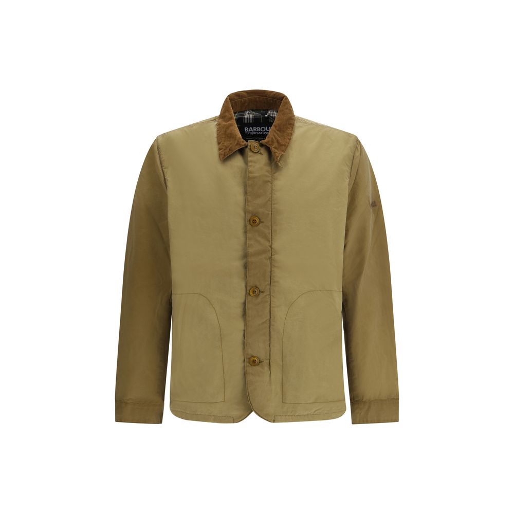Men’s Barbour International Beige Cotton Coat